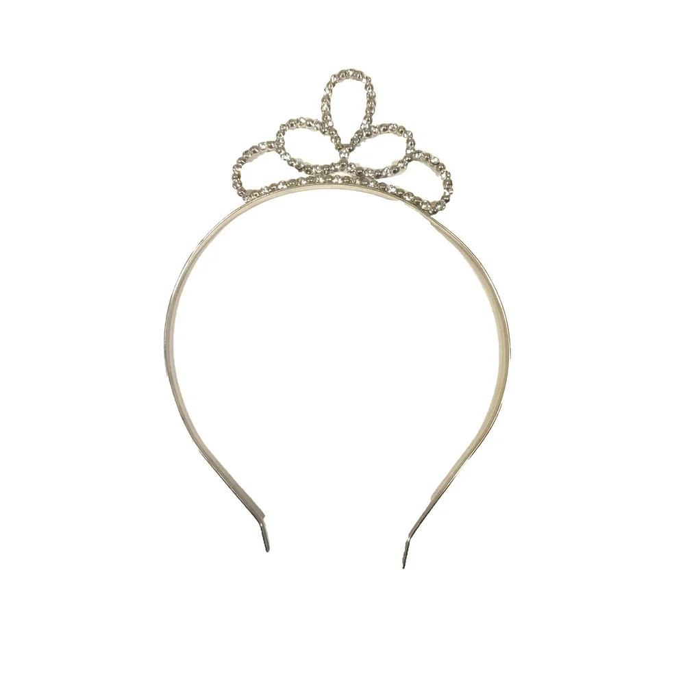 Tiara Childs Play Rhinestone Silver Tone